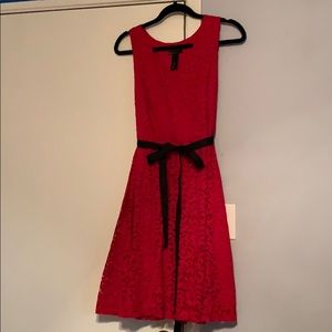Lane Bryant Red Laced Dress Size 14